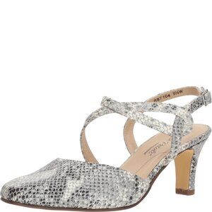 Walking Cradles Rosie Silver Multi Snake Print 6.5 W (D)